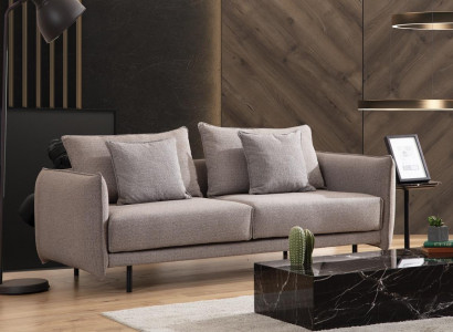 Dreisitzer Couch Sofa Möbel Einrichtung Couchen Sofas Polster grau Neu